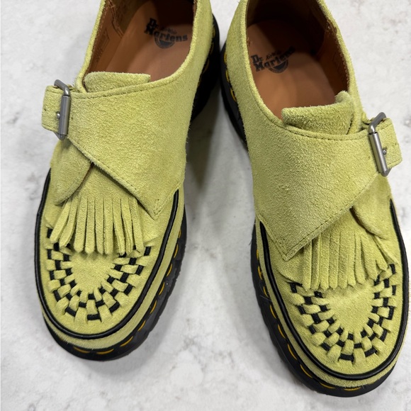 Dr. Martens Ramsey Kiltie Lime Green Loafers - Picture 9 of 10